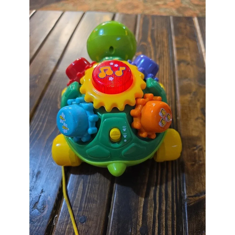 Vtech ROLL & LEARN TURTLE Electronic Interactive Pull Toy Lights Gears
